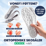 OrtoCloud 4D skoinnlegg med støtte og demping for hæl og fot