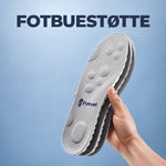 OrtoCloud 4D skoinnlegg med støtte og demping for hæl og fot